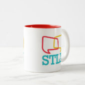 STLX zwei Ton-Kaffee-Tasse Zweifarbige Tasse (VorderseiteRechts)