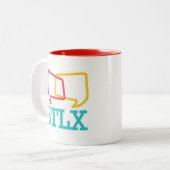STLX zwei Ton-Kaffee-Tasse Zweifarbige Tasse (Vorderseite Links)
