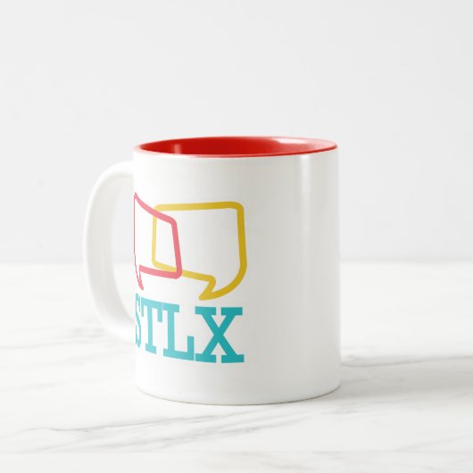STLX zwei Ton-Kaffee-Tasse Zweifarbige Tasse (Vorderseite Links)
