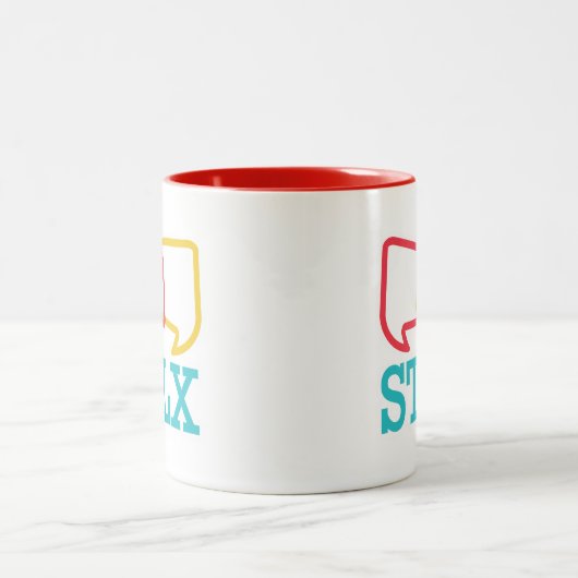 STLX zwei Ton-Kaffee-Tasse Zweifarbige Tasse (Mittel)