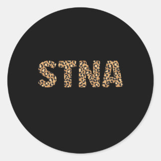 Stna Leopard Staat Tested Nursing Assistant Runder Aufkleber