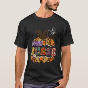 Stna Nurse Stethoscope Nursing Halloween Pumpkin L T-Shirt