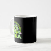 Stna St. Patrick's Day Regenbogen Boho Retro Krank Kaffeetasse (Vorderseite Links)