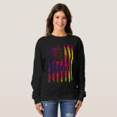 STNA US Flag Staat Tested Nursing Assistant Sweatshirt (Vorne ganz)