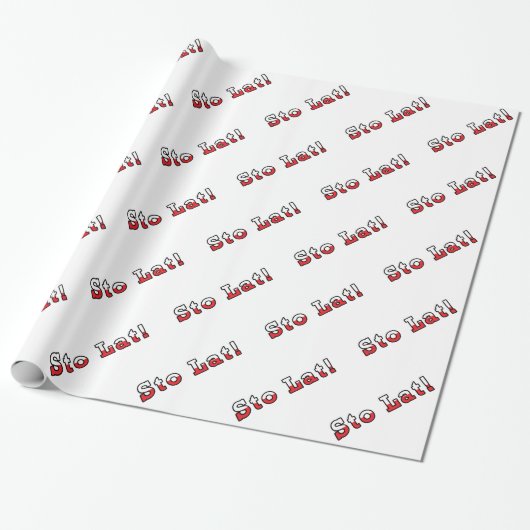 Sto Lat Geschenkpapier (Ungerollt)
