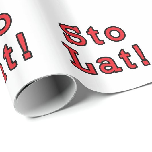 Sto Lat Geschenkpapier (Rolleneckpunkt)