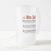 Sto Lat! Lied mit den Bier-Tassen Mattglas Bierglas (VorderseiteRechts)