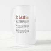 Sto Lat! Lied mit den Bier-Tassen Mattglas Bierglas (Vorderseite Links)