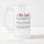 Sto Lat! Lied mit den Bier-Tassen Mattglas Bierglas (Links)