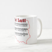 Sto Lat! Lied-polnische Karte Kaffeetasse (VorderseiteRechts)