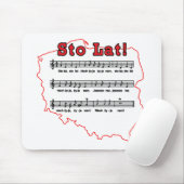 Sto Lat! Lied-polnische Karte Mousepad (Mit Mouse)