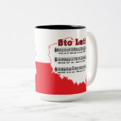 Sto Lat! Lied-polnische Karte Zweifarbige Tasse (VorderseiteRechts)