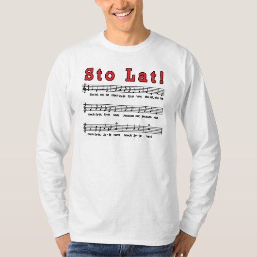Sto Lat! Lied T-Shirt (Vorderseite)