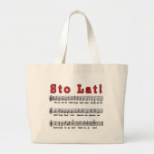 Sto Lat! Lied-Taschen Jumbo Stoffbeutel (Vorne)
