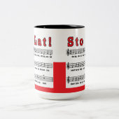 Sto Lat! Lied Zweifarbige Tasse (Mittel)