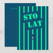 Sto lat polis Geburtstagskarte (Vorne/Hinten)