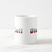 Sto Lat polnische Flagge Kaffeetasse (Mittel)