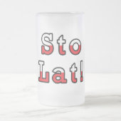 Sto Lat polnische Flagge Mattglas Bierglas (Mittel)