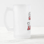 Sto Lat polnische Flagge Mattglas Bierglas (Links)