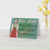 Sto Lat Song Card Karte (Gelbe Blume)