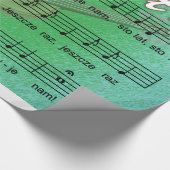 Sto Lat Song mit Fiddle Geschenkpapier (Ecke)