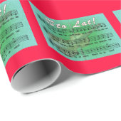 Sto Lat Song mit Fiddle Geschenkpapier (Rolleneckpunkt)