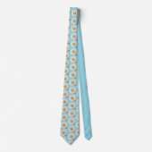 Stoa Light Blue Daisy Necktie Krawatte (Vorderseite)