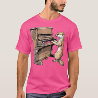 Stoat Playing The Piano T-Shirt