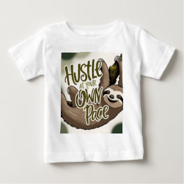 Stöbern Sie auf der Sloth-Grafik Ihres eigenen Pla Baby T-shirt