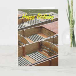 Stocherkähne, alles Gute zum Geburtstag Karte