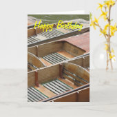 Stocherkähne, alles Gute zum Geburtstag Karte (Gelbe Blume)