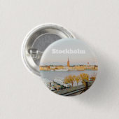 Stocholm, Schweden Souvenir Button (Vorne & Hinten)
