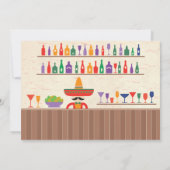 Stock Bar Fiesta mexikanische Tequila Einladung (Rückseite)