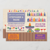Stock Bar Fiesta mexikanische Tequila Einladung (Vorne/Hinten)