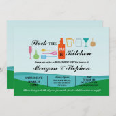 Stock Bar & Küche Verlobung Seen Einladung (Vorne/Hinten)