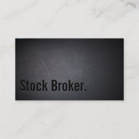 Stock Broker Beruflicher fett Text Schwarz