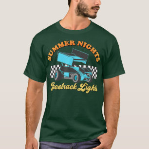 Stock Car Racing America Hot Summer Nächte Rennstr T-Shirt