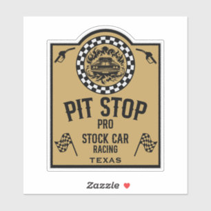Stock Car Racing-Geschenk Aufkleber