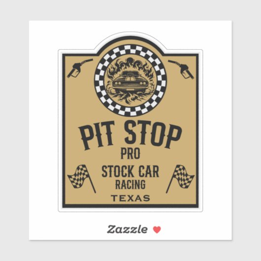 Stock Car Racing-Geschenk Aufkleber (Blatt)