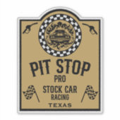 Stock Car Racing-Geschenk Aufkleber (Vorderseite)