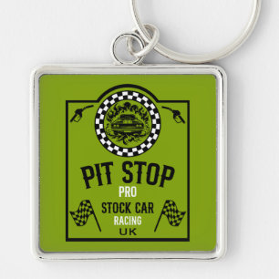 Stock Car Racing Geschenk Schlüsselanhänger