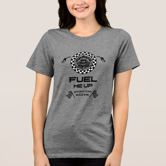 Stock Car Racing-Geschenk Tri-Blend Shirt (Vorderseite)