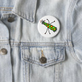 Stock-Cartoon-Mikrobe Button (Beispiel)