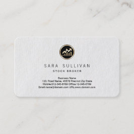 Stock Chart Icon Stock Broker Premium BusinessCard Visitenkarte