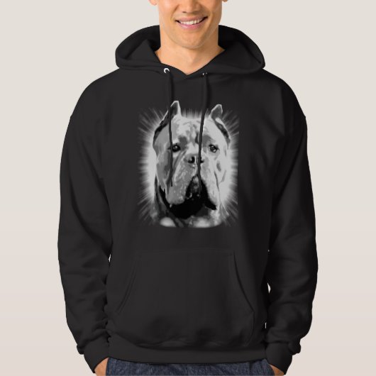 Stock corso Hundgrundlegendes mit Kapuze Hoodie (Vorderseite)