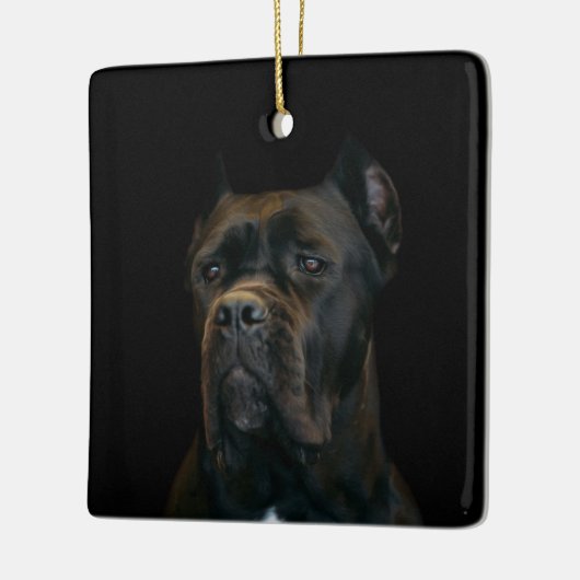Stock Corso - italienischer Mastiff Keramikornament (Links)