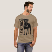 Stock Corso - italienischer Mastiff T-Shirt (Vorne ganz)