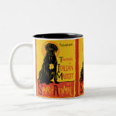 Stock Corso niedliche Hundekaffee-Tasse Zweifarbige Tasse (Links)