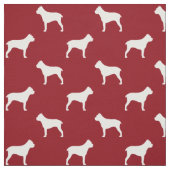 Stock Corso Silhouette-Muster-Rot Stoff (Muster)