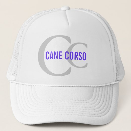 Stock Corso Zucht-Monogramm Truckerkappe (Vorderseite)